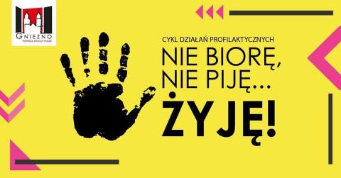 Plakat promujący cykl wydarzeń profilaktycznych