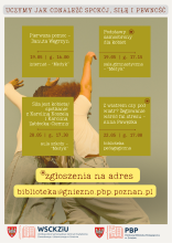plakat informacyjny o wydarzeniach